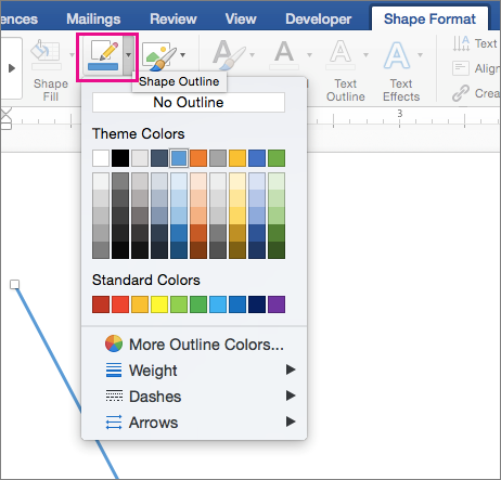 change comment color in word for mac